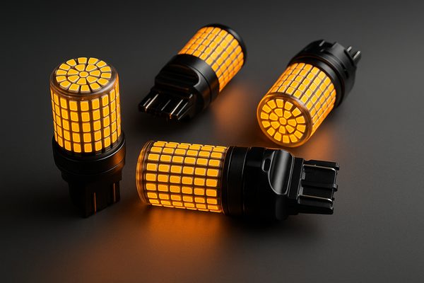 Enhanced amber LED indicator bulbs for homepage display