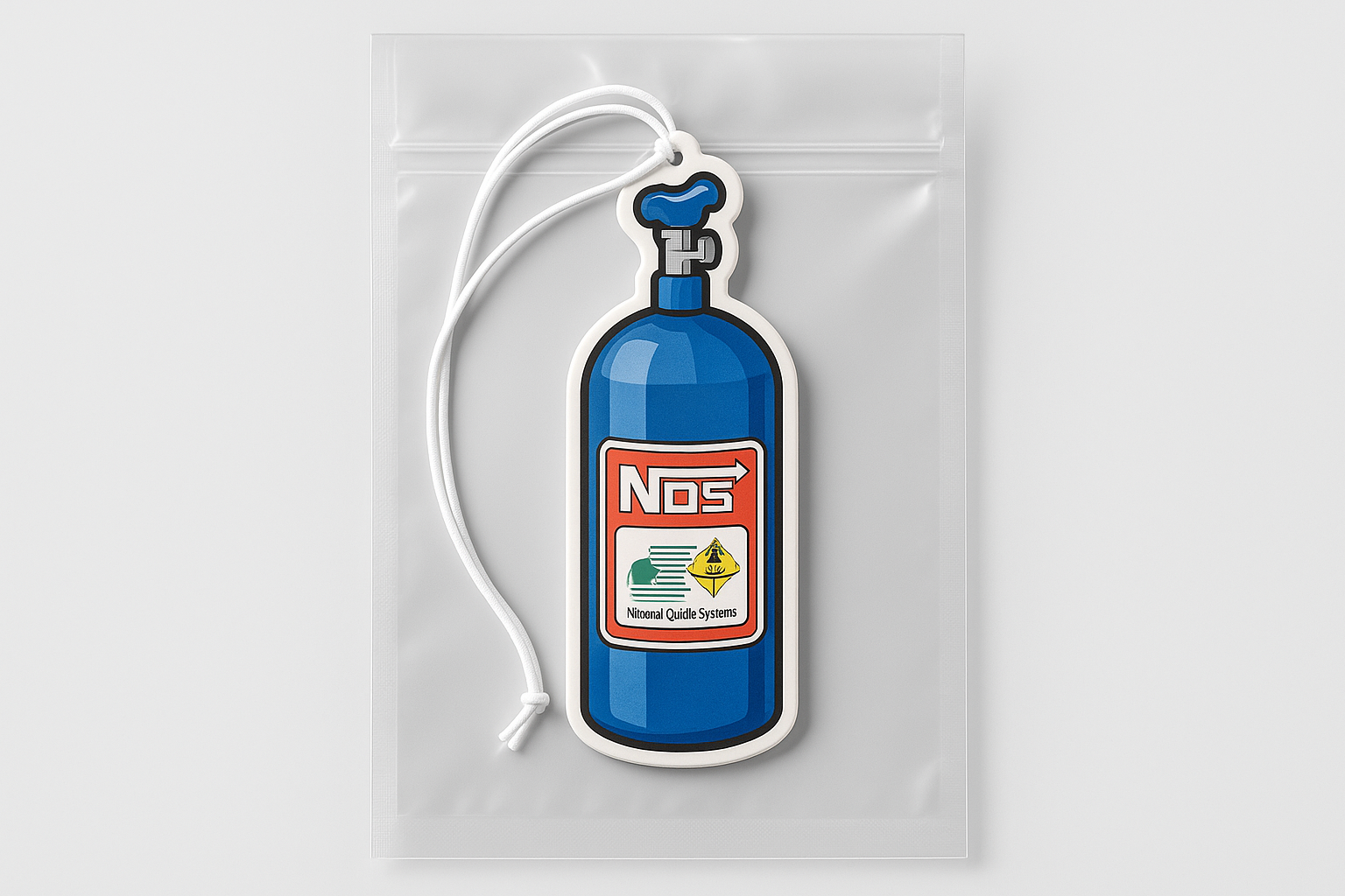 Enhanced NOS bottle air freshener without hand for clean product display