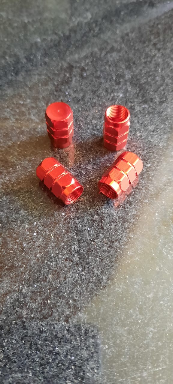 Tire valve cap Red