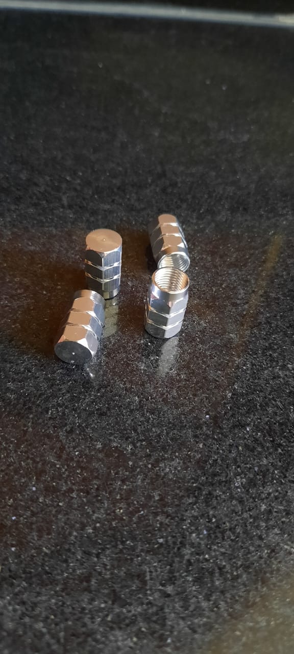 Tire valve cap Silver