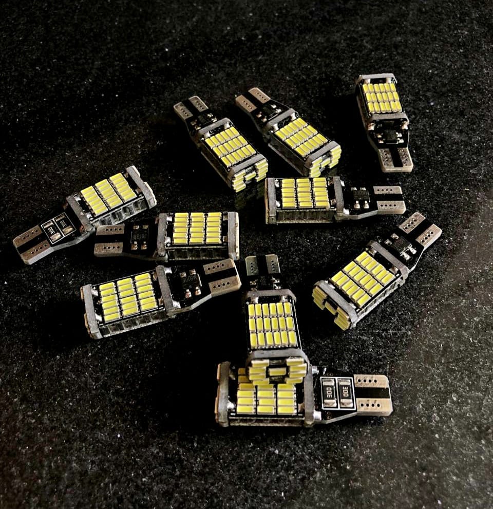 Reverse Light Bright Bulb 45 SMD LED W16W T15 White