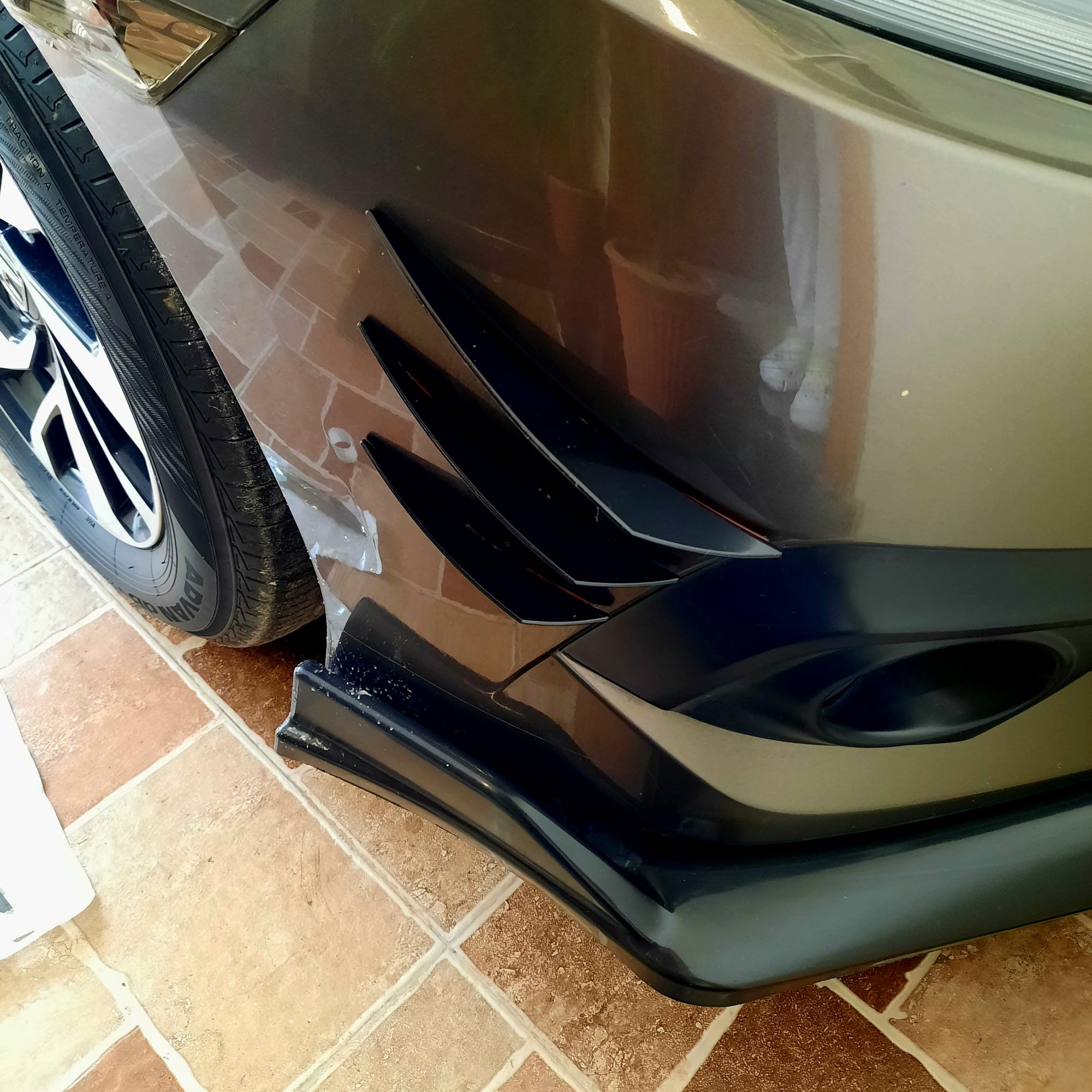 universal Front Bumper Lip Decoration Diffuser Splitter Fins