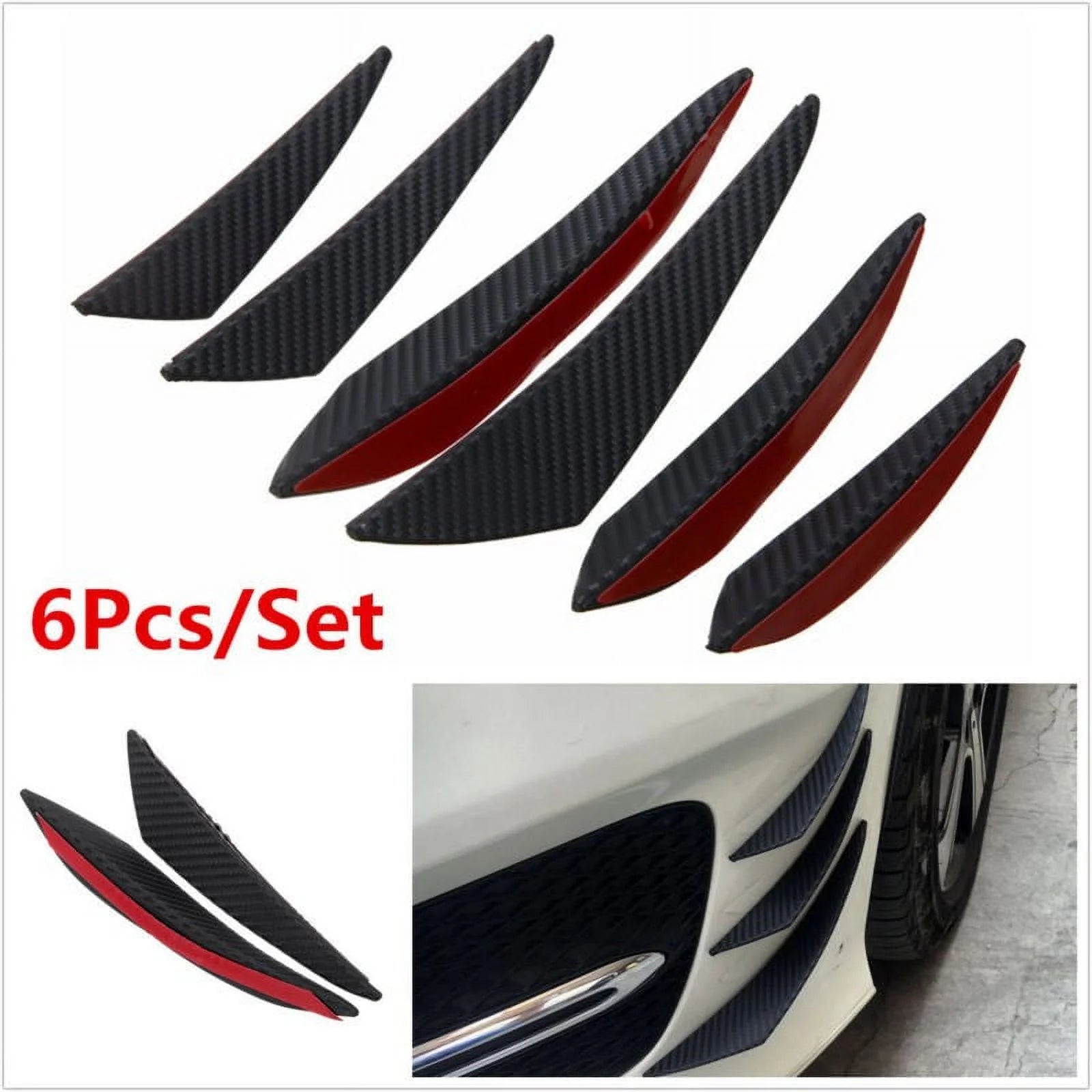universal Front Bumper wings carbon fiber